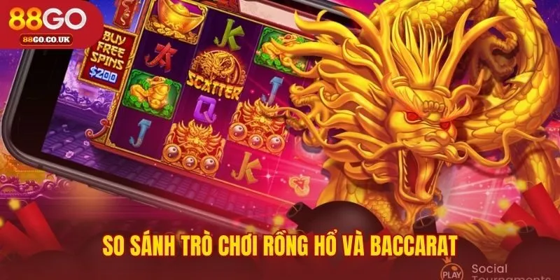 Rồng hổ nổi bật với luật chơi đơn giản hơn Baccarat