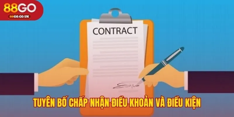 Hành động trên trang xác nhận điều khoản điều kiện